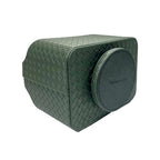 UnionBasic Rotating Desk Organizer, 360 Desk Spinning Caddy, Desktop TV Guide/Mail/Media/Remote Controller Holder Organizer, Woven Green - color: Woven Green