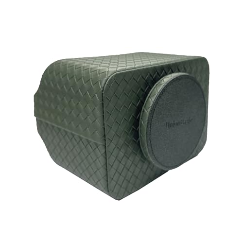 UnionBasic Rotating Desk Organizer, 360 Desk Spinning Caddy, Desktop TV Guide/Mail/Media/Remote Controller Holder Organizer, Woven Green - color: Woven Green