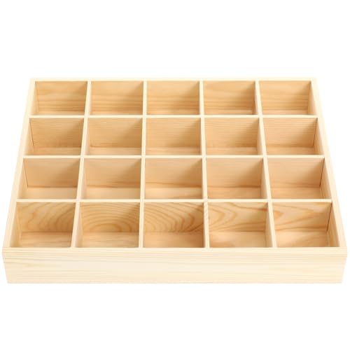 Underwear Storage Box with 20 Compartments Stackable Drawer Organizer for Socks Panties Bras and Small Clothing Accessories Space-Saving Sundries Container for Closet and Home