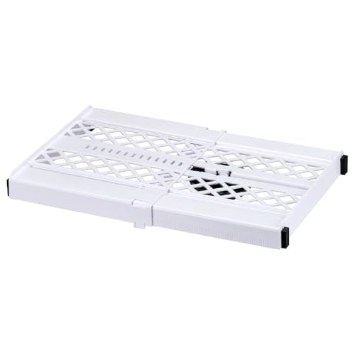 LockerMate Adjust-A-Shelf Locker Shelf for School Organization, Adjustable 12-15", Holds Up to 10 lbs, White - color: White, size: 10.3 inches x 1.63 inches x 11.88 inches