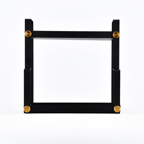 FFK 2 Tier Countertop Organizer, Cosmetic Organizer, Storage Shelf for Cabinet, Countertop, Pantry, Desktop, Ideal for Bathroom, Kitchen, Office (Black) - color: Black 2 - Stainless Steel
