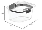 Rubbermaid Brilliance Food Storage Container, Small, 1.3 Cup, Clear 1991155 - size: 1.3 Cup