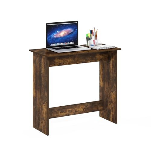 Furinno Simplistic Small Desk, 31.3" Wide Gaming Desk, Rectangular Computer Desk with Rounded Edges, Office Desk for Home Office, Bedroom, Study Room, Dorm, Amber Pine - color: Amber Pine, size: 31.3" x 15.4"
