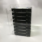 Hard Drive Bay Holder 3.5'' Multi-Layers Hard Disk Bracket HDD Mounting Bracket Kit, Transparent Mechanical Hard Disk Box Storage Organizer Case Rack with Cooling Fan Space (6 Layers) - style: 6 Layers