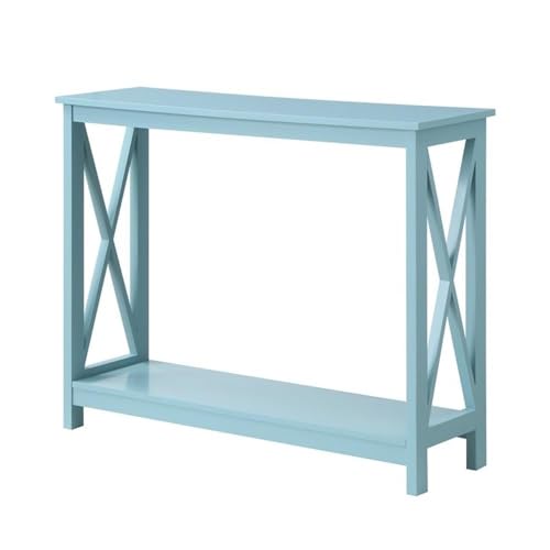 Convenience Concepts Oxford Console Table 39.5" - Sofa Table with Storage Shelf, Transitional Entryway Hall Table for Living Room and Bedroom, Display Foyer Table, Sea Foam Blue - color: Sea Foam Blue