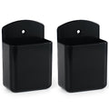 2 Pcs Remote Control Holder Wall Mount, TV Controller Holder, Self Adhesive Remote Holder, Wall Pen Holder Storage Accessories for Home Office School(Black) - color: Black&2Pcs