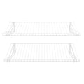 Rubbermaid Configurations 26" Shelving Kit, Set of 2 Shelves (Uprights not included), White, Expandable, Organization for Home/Laundry/Bathroom/Mudroom/Pantry/Linen Closet/Garage - style: Wire Shelf