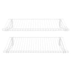 Rubbermaid Configurations 26" Shelving Kit, Set of 2 Shelves (Uprights not included), White, Expandable, Organization for Home/Laundry/Bathroom/Mudroom/Pantry/Linen Closet/Garage - style: Wire Shelf