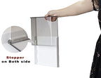 Under Desk Drawers for Organization, Pull Slide out Drawer Underneath Table With Lip, Attachable Under Shelf Pencil Drawer, Clear Light Black
