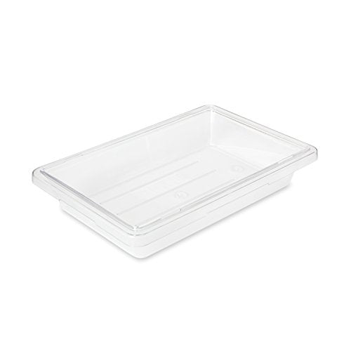 Rubbermaid Commercial Products Polycarbonate Food Storage Box/Tote, 2 Gallon, Clear, for Restaurant/Kitchen/Cafeteria - color: Clear, size: 2 Gal, style: Container