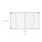 Amazon Basics 4-Shelf Steel Wire Storage Shelves for Garage, Adjustable Metal Shelving Unit, 200 lbs Per Shelf, 23.2" W x 48" H x 13.4" D, Black | Sturdy, Adjustable, Easy Assembly, Storage