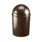 Umbra 1.25 Gallon Mini Waste Can with Removable Swing-Top Lid - Small Garbage Bin for Kitchen, Bathroom, Bedroom, Office - Compact Trash Can Fit Under Tables & Counters - Bronze - color: Bronze