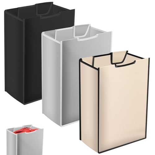 3 Pcs Laundry Sorter Replacement Bags, 14.96" x 9.06" x 22.05" Laundry Basket Liner Replacement, No Hangers, Laundrys Hamper Liner for Laundrys Bag, Dirty Clothing(Mixed Color,3) - color: Mixed Color