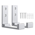 OHIYO Folding Wall Hooks 2PCS Foldable Hooks Bearing Load 33lb/15kg Wall Mounted Heavy Duty No Rust Aluminum Alloy Folding Coat Hooks for Hanging Coat & Bags & Hat & Backpack (Silver) - color: Silver-2 Pack
