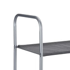 Amazon Basics Freestanding Closet Organizer with Fabric Bins, Drawers and 3 Shelves, Easy to Assemble, Grey, 32.7" x 12.2" x 31"