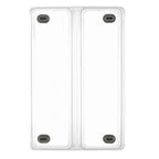 Glad Plastic Drawer Storage Tray – Heavy Duty Organizer Bin for Home, Kitchen, Bath, Bedroom, Office | Non-Slip Feet, 2-Compartment, Clear - size: 2-Compartment (Pack of 1)