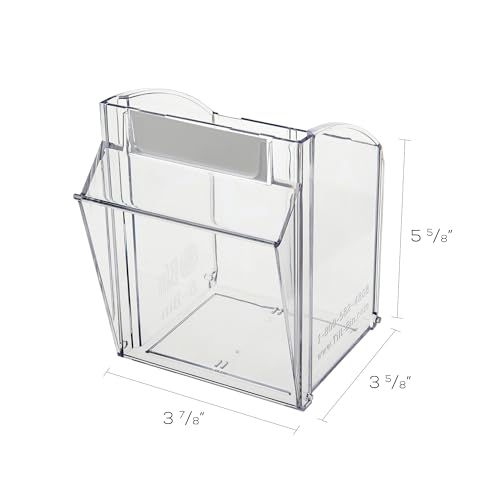 Deflecto Tilt Bins, Interlocking 5-Bins, 23" x 5" x 6.5 ", White (20503OP) - style: 5 Bins