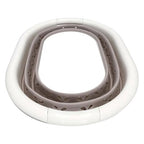 Camco Collapsible Laundry Basket | Features Simple Pop-Open & Collapse-Down Design | Waterproof for Easy Clean-Up | Measures 14.5” x 19.75” x 2.5”/10” Collapsed/Expanded, Taupe & White (51951) - size: 10 inches tall expanded