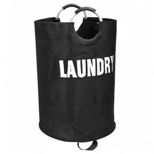 Maxsilan 160L XX-Large Laundry Basket, Freestanding Tall Clothes Hamper, Collapsible Laundry Bag, Black - color: Black, size: 160l