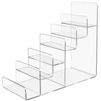 Acrylic Wallet Display Stand Purse Handbag Organizer, Clear Jewelry Riser Display Stand Purse Display Rack, Acrylic Display Shelf for Cosmetic Perfume Jewelry Sunglasses Handbag (6 Tier) - size: 1PCS-6 Tier
