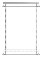 Rubbermaid Configurations Closet Shelves & Hanging Kit (2) 26" Shelves Titanium Custom Pantry Organizer and Storage/Clothes Rack for Home/Laundry/Bathroom/Mudroom/Pantry/Linen Closet