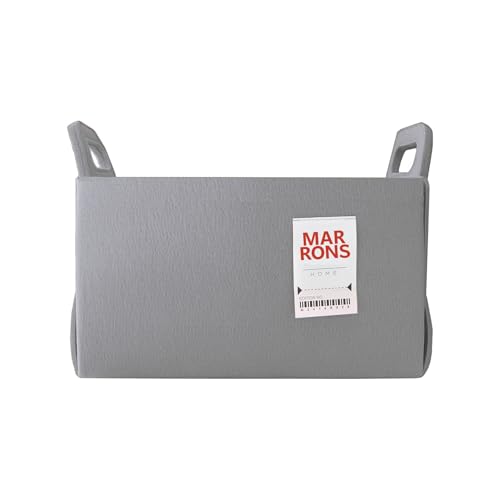 Collapsible GRAY Felt Storage Bin Medium 11"x7.1"x7.1" – Foldable Basket with Handles for Closet, Storage, Laundry Room Organization, Decorative Storage Bins for Shelves, Cube Storage - color: GRAY, size: MEDIUM