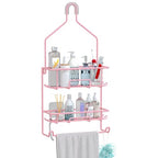 TreeLen Shower Caddy Pink, Large Shower Racks for Inside Shower, Pink Bathroom Organizer, Gift for Girlfriend - color: B-Pink