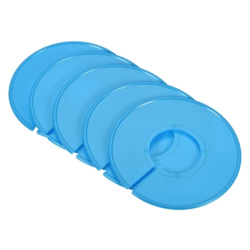 PATIKIL Clothes Dividers 20 Pack Blank Clothing Rack Size Sorting Reusable Wardrobe Round Hanger Separator, Light Blue - color: Light Blue
