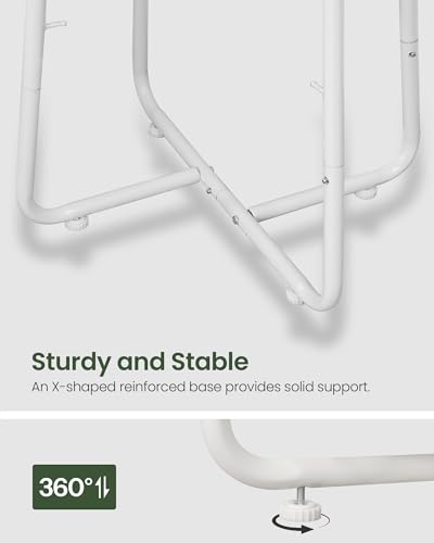 CHOEZON Nursery Side Table, Small End Table for Small Spaces, Nightstand with Fabric Basket, for Nursery, Living Room, Bedroom, White TBZ13WB - color: White