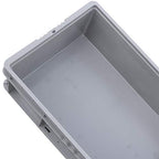 Buckhorn SW241507F101000 Plastic Straight Wall Storage Container Tote, (24-Inch x 15-Inch x 7-1/2-Inch), light grey - size: 24" x 15" x 7.5"