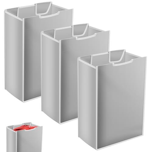 3 Pcs Laundry Sorter Replacement Bags, 14.96" x 9.06" x 22.05" Laundry Basket Liner Replacement, No Hangers, Laundrys Hamper Liner for Laundrys Bag, Dirty Clothing(Grey,3) - color: Grey