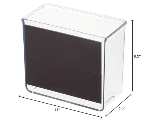 iDesign Magnetic Small Clear Plastic Organizer Bins for Laundry Room Storage - size: Small, style: Pack of 1
