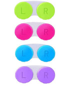 KISEER 4 Pack Colorful Contact Lens Case Box Holder Container Soak Storage Kit - size: 4 Count