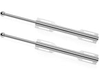 FIRJOY 12" Valet Rod for Closet Pull Out (2 Pack, Chrome) - color: Chrome, size: 2 Pack