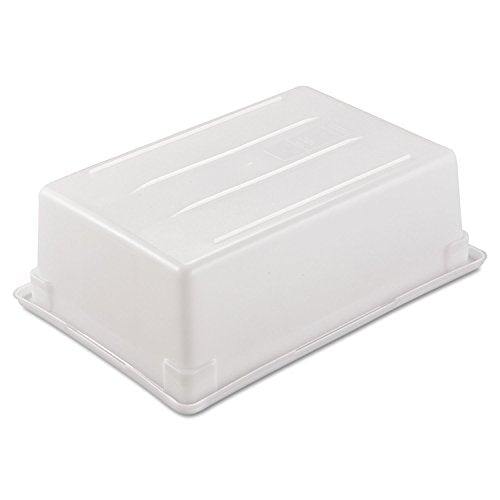 Rubbermaid Commercial Products Food Storage Box/Tote for Restaurant/Kitchen/Cafeteria, 12.5 Gallon, White - color: White, size: 12.5 Gal, style: Container