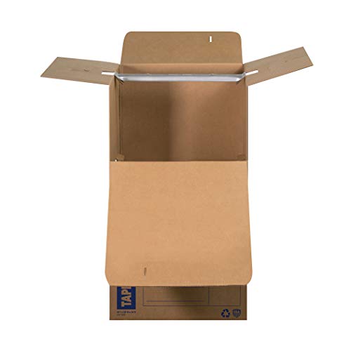 Bankers Box Short Wardrobe Box 3 Pack, Tape-Free Design, 20-in x 20-in x 34-in (7710401) - style: Tape-Free Small