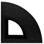 SAYEEC Sturdy Magazine Holder 4 Compartments Plastic Desktop File Organizer File Dividers Office Organizer Storage Document Magaizne Rack Display Box (Black) - color: Black-4 Sections