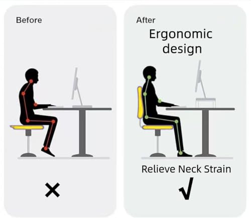 Acrylic Monitor Stand, 2 Tier Riser with Storage Shelf, Clear, 16/20 Inch, Home Office Desk Organizer (20in) - size: 20in