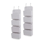 Delta Children GAP babyGap 2-Pack Over the Door Storage Organizer with 4 Pockets, Grey - color: Grey