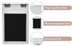 Magnetic Dryer Sheet Holder for Laundry Room Organizition ,Metal Dryer Sheet Container with lid,Dryer Sheet Dispenser,Wall Dryer Sheet Box,Fabric Sheet Holder,Laundry Detergent Sheets Dispenser - color: white with magnetic