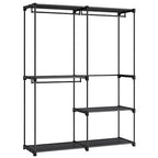 SONGMICS Portable Closet, Freestanding Closet Organizer, Clothes Rack with Shelves, Hanging Rods, Storage Organizer, for Cloakroom, Bedroom, 54.3 x 16.9 x 71.7 Inches, Black URYG025B02 - size: 54.3"L x 16.9"W x 71.7"H