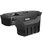 VEVOR Truck Bed Storage Box, Lockable Lid, Waterproof ABS Wheel Well Tool Box 6.6 Gal/20 L with Password Padlock, Compatible with Dodge Ram 1500 2019-2021, Passenger Side, Black - size: Passenger Side, style: Dodge Ram
