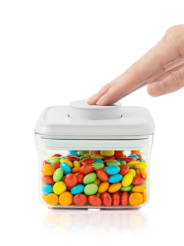 Mini Snack Container - 0.3 Qt Pop Food Storage Containers, BPA Free Small Food Containers with Lids, Food-Grade Air Tight Containers Candy Jars 320ml - color: 1 Pcs Container - 0.3Qt