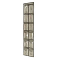 Closet Shoe Organizer Behind Door Hanging Closet Kids Shoe Rack with 12 Clear Large Pockets (12 Pockets-Grey) - color: 12 Pockets-Grey