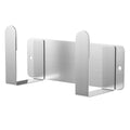 Stainless Steel Wall Mounted Cutting Board Holder Punch-Free Adhesive Multifunctional Kitchen Organizer Pot Lid Storage Rack 7" x 2.3" x 1.8" - color: Silver