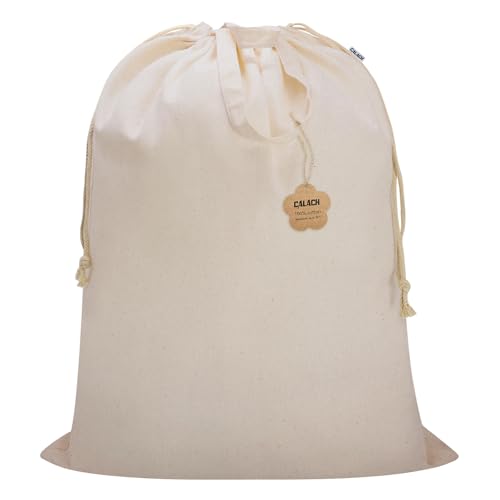 Cotton Canvas Laundry Bag 33"Wx 35"H, Thick Cotton Laundry Bag with Handles & Drawstring, Extra Large Heavy Duty Washable Basket Liner Hamper Liner Storage Sack (Natural XL, 1 Pack) - color: Natural, size: XL 33"W x 35"H┃1 Pack