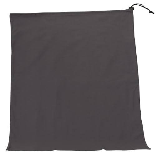 Household Essentials Cotton Laundry Bag, Large, 100% Cotton, Drawstring Top with Cord Lock, Machine Washable, 3 to 4 Load Capacity, Versatile and Compact, Breathable, Foldable, Gray - style: Grey