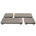 NiuYichee Set of 4 Water Absorbent Diatomite Coasters, Diatomaceous Earth Kitchen Soap Dish, Bathroom Trays, Water Absorbing Stone Used for Hand Soaps & Plants & Toiletries in The Modern Home - color: Set of 4 Grey