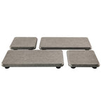 NiuYichee Set of 4 Water Absorbent Diatomite Coasters, Diatomaceous Earth Kitchen Soap Dish, Bathroom Trays, Water Absorbing Stone Used for Hand Soaps & Plants & Toiletries in The Modern Home - color: Set of 4 Grey