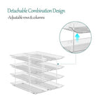 Can Storage Organizer for Pantry, Can Holders For Pantry, Canned Goods Food Dispenser, Clear Plastic Soup Can Shelf Rack, 3 Ties